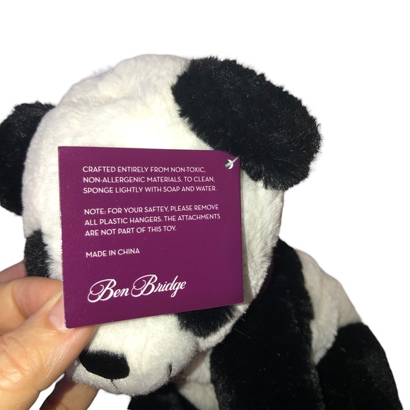 Ben Bridge Bear; NWT Teddy Bear Soft Plush w/Purple Scarf 10” Stuffed Animal - Picture 4 of 9